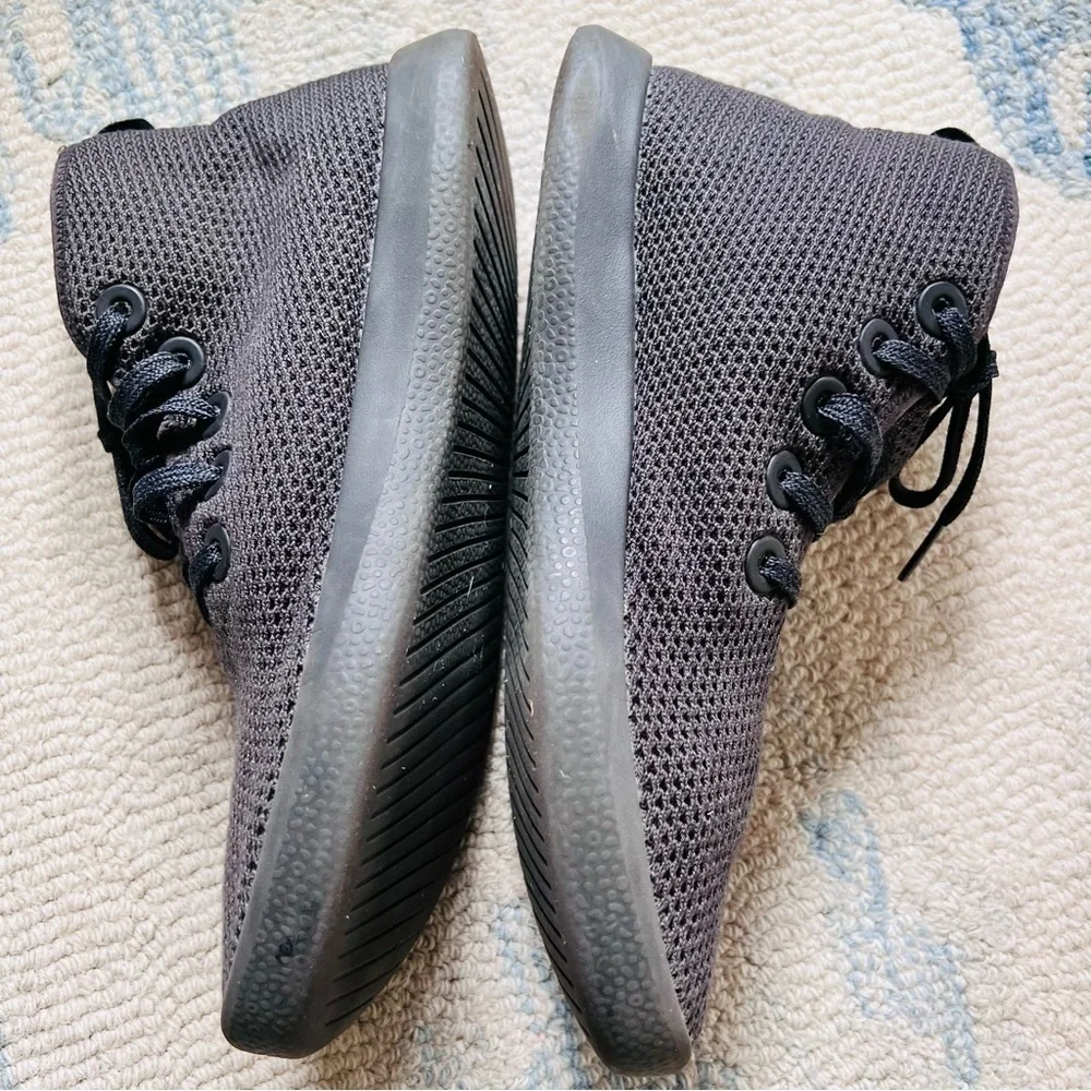 ALLBIRDS WOMENS TREE TOPPERS HIGH TOP SNEAKERS DARK GRAY SIZE 8